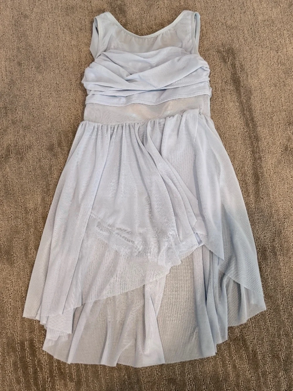 Balera Mesh Wrap Dress D8423 Child Light Blue Size MC (Medium Child)